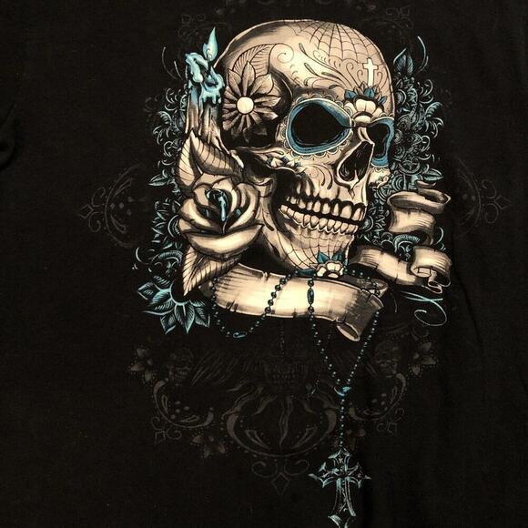 FifthSun Skull & Rosary Graphic Tee - Picture 2 of 4